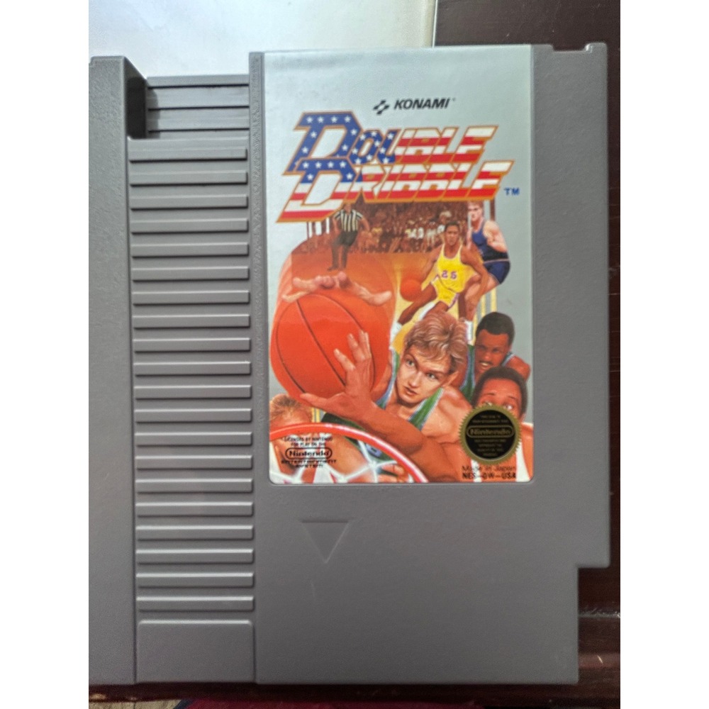 Double Dribble Nintendo NES Game Konami Basketball NES-DW-USA with Manual